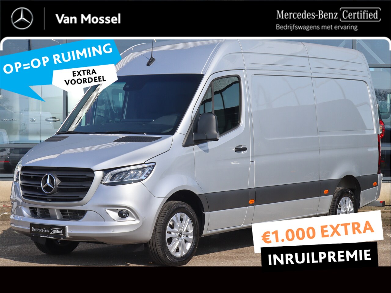 Mercedes-Benz Sprinter - 319 CDI L2H2 | AIRCO/360˚ CAMERA/3.500KG AHW/CRUISE | Certified . - AutoWereld.nl
