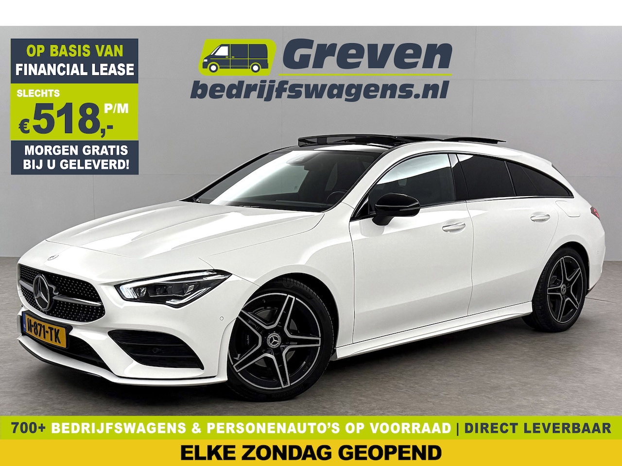 Mercedes-Benz CLA-Klasse - 180 AMG Pano Sfeer LED Virtual Camera Clima Carplay Cruise Navi 18"LMV PDC Stoelverw. - AutoWereld.nl