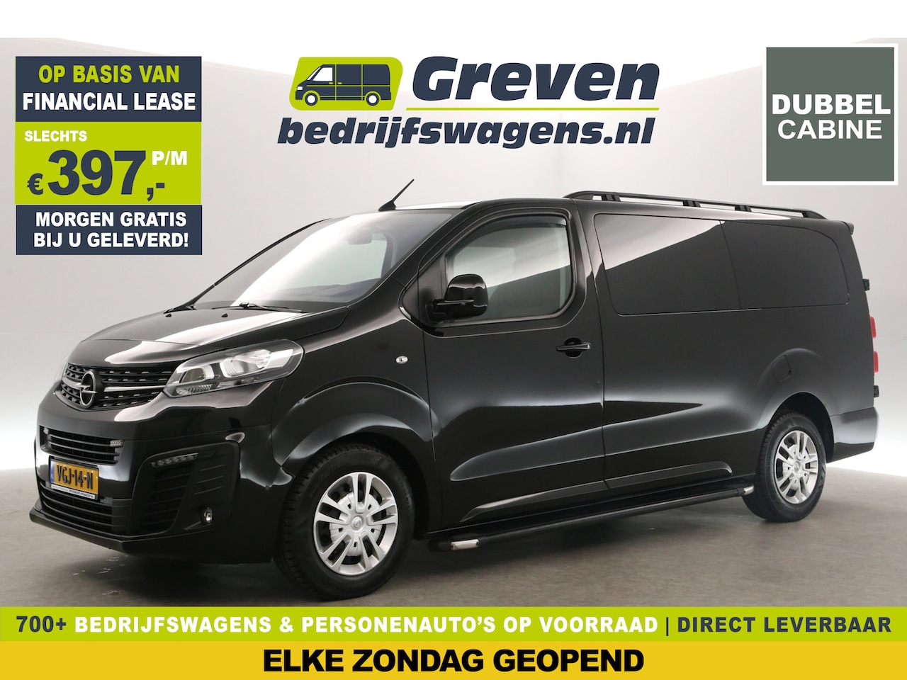 Opel Vivaro - 2.0 CDTI L3H1 | 177PK | Dubbele Cabine | 5 Persoons | Automaat 360Camera Airco Carplay Cru - AutoWereld.nl