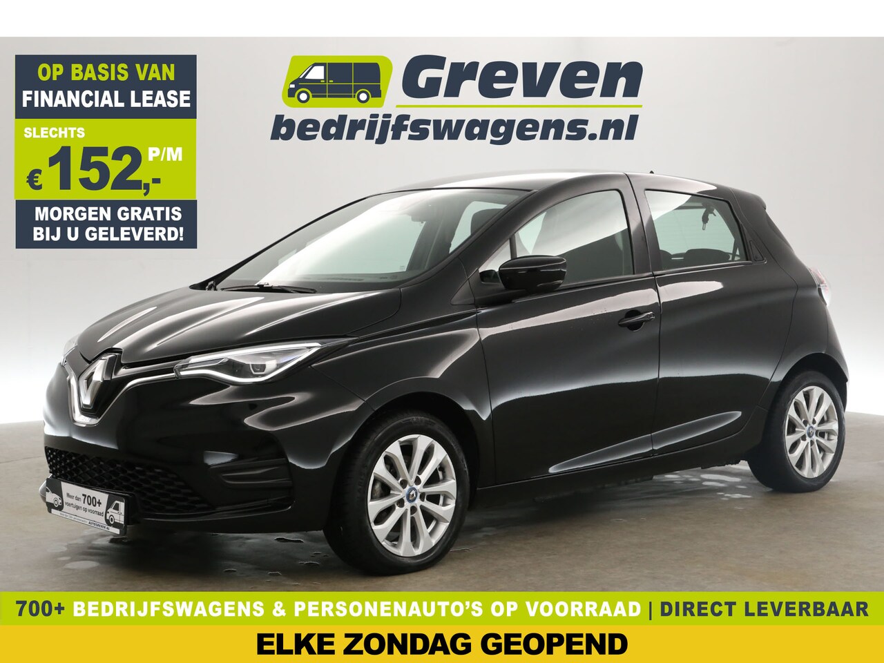 Renault Zoe - 52 kWh Intens Huur-Accu | Elektrisch | Automaat Airco LED Cruise Carplay Navi PDC 16''LMV - AutoWereld.nl