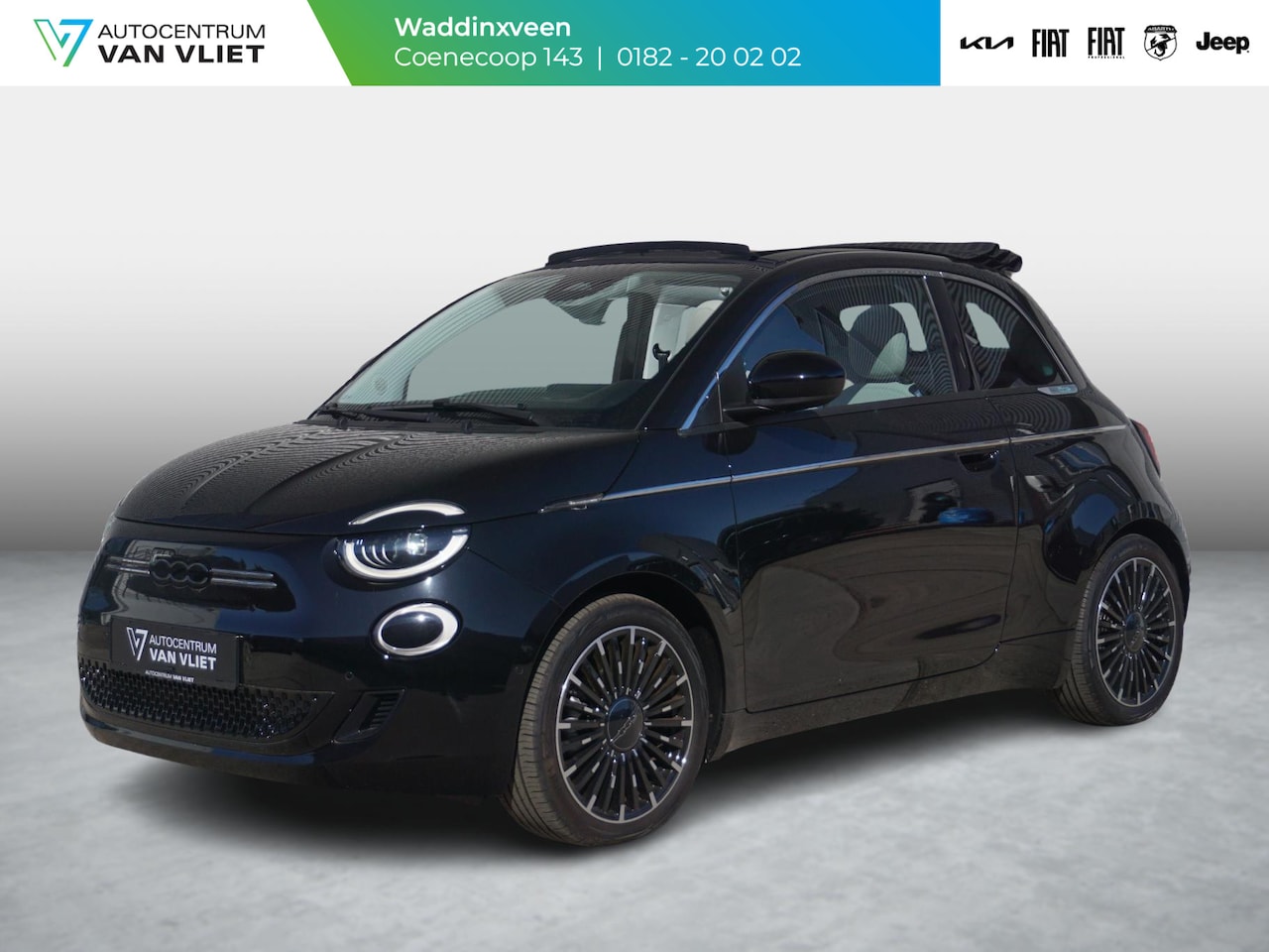 Fiat 500e - Cabrio La Prima 42 kWh | By Bocelli | Leder | 17" | Navi | Winter Pack | - AutoWereld.nl