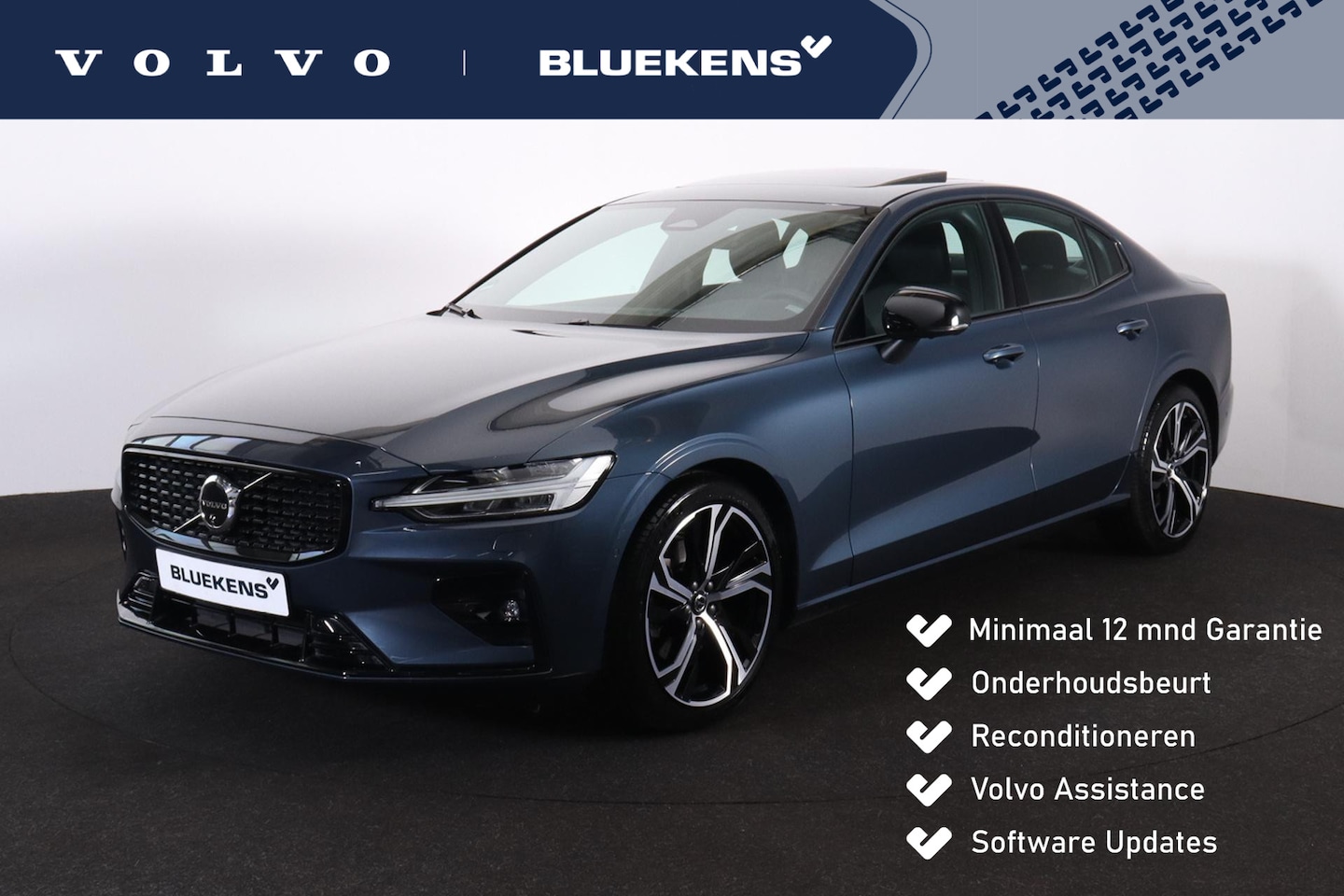 Volvo S60 - B4 Plus Dark - Panorama/schuifdak - IntelliSafe Assist & Surround - 360º Camera - Harman/K - AutoWereld.nl