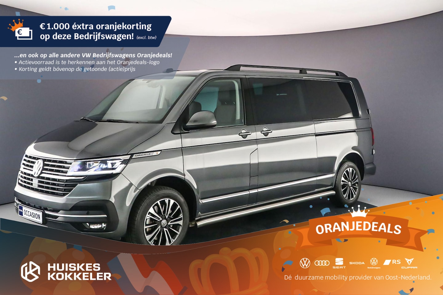 Volkswagen Transporter Caravelle - Dubbele cabine T6.1 2.0 TDI 204PK DSG 4Motion Caravelle Highline L2 | BPM-vrij | - AutoWereld.nl