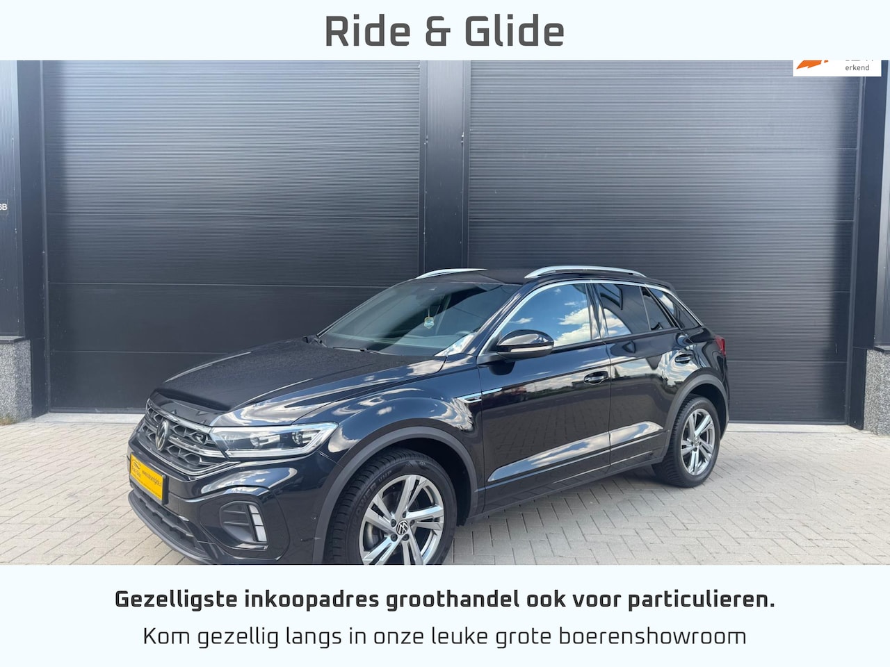 Volkswagen T-Roc - 1.0 TSI R-Line 2023 black full ops garantie navi virtual - AutoWereld.nl