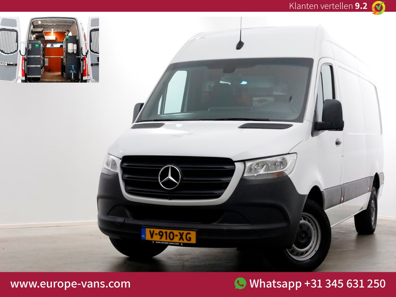 Mercedes-Benz Sprinter - 314 CDI 143pk 7G Automaat L2H2 Servicewagen/230V/Camera Trekhaak 2800kg 06-2019 - AutoWereld.nl