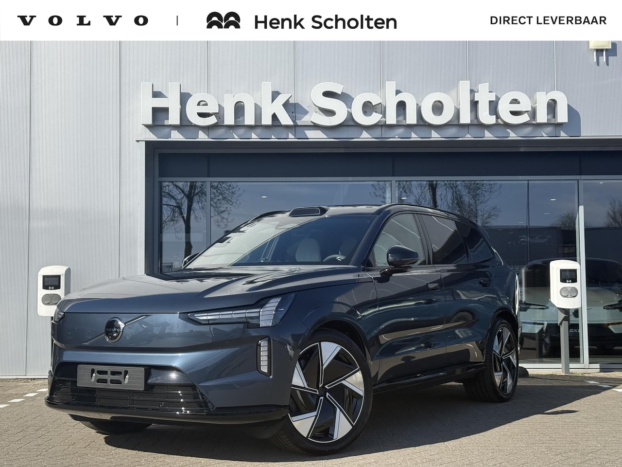 Volvo EX90 - Twin Motor Performance 518PK Ultra 111 kWh, **DIRECT LEVERBAAR** 723 Denim Blue metallic, - AutoWereld.nl