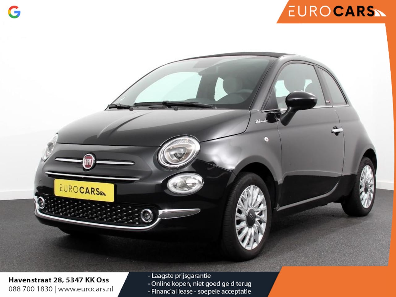 Fiat 500 C - 1.0 Hybrid Dolcevita Cabrio Cruise control Climate control Radio Elektrische ramen Lichtme - AutoWereld.nl