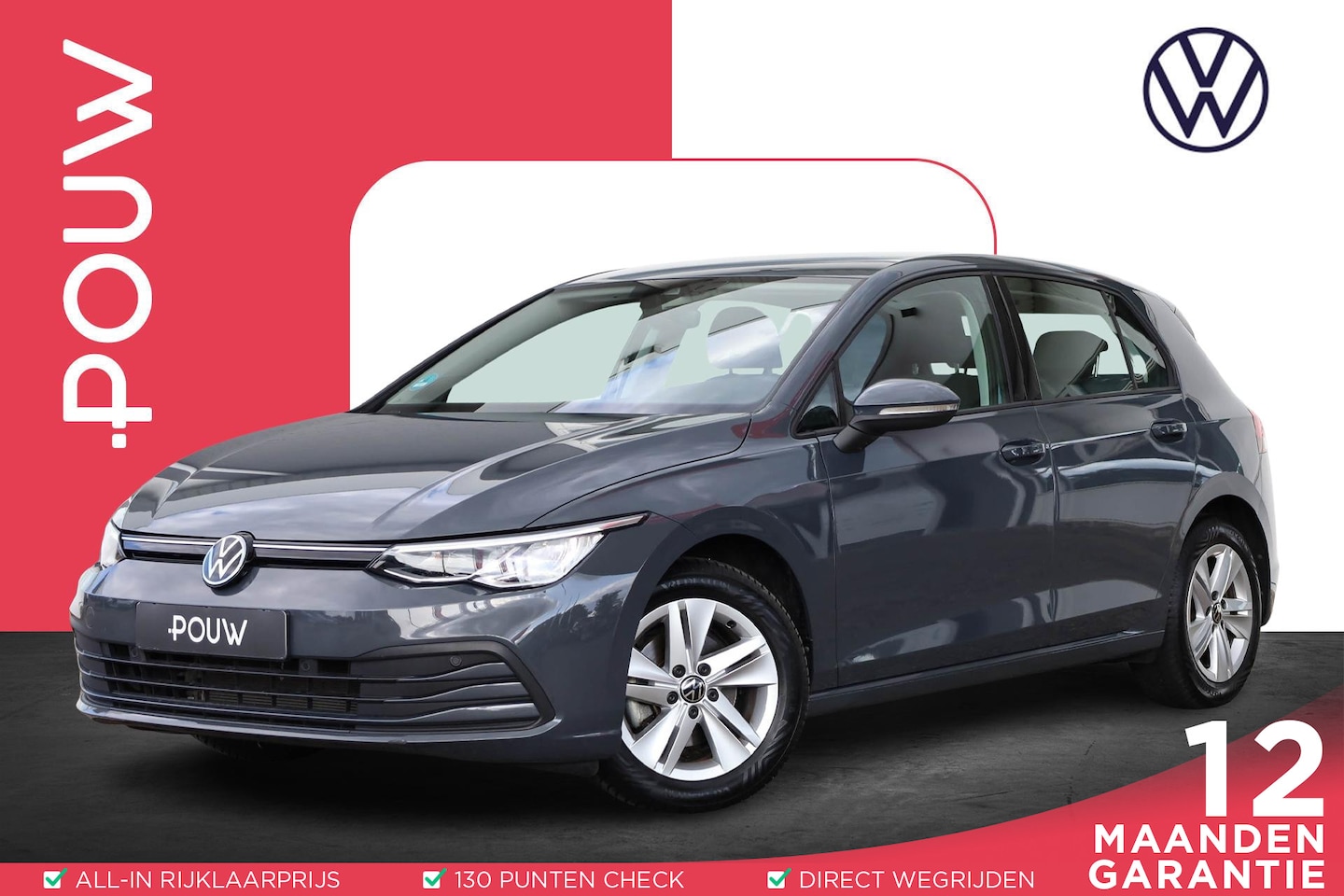 Volkswagen Golf - 1.0 TSI 110pk Life | Achteruitrijcamera | Navigatie | Adaptive Cruise | DAB - AutoWereld.nl
