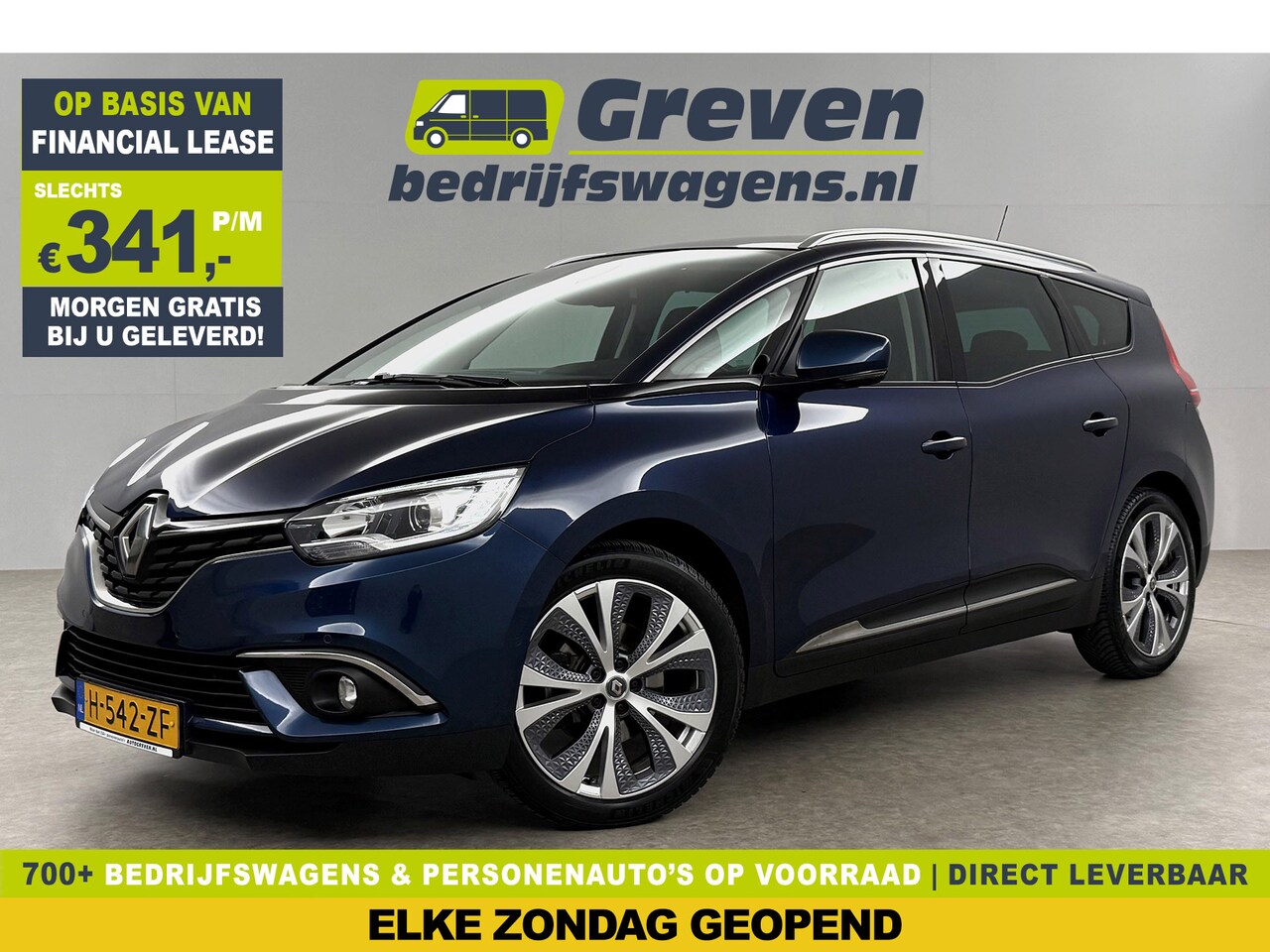 Renault Grand Scénic - 1.3 TCe Intens 7P 141PK LED Camera Trekhaak Carplay Virtual Navi Clima Cruise PDC 20"LMV - AutoWereld.nl