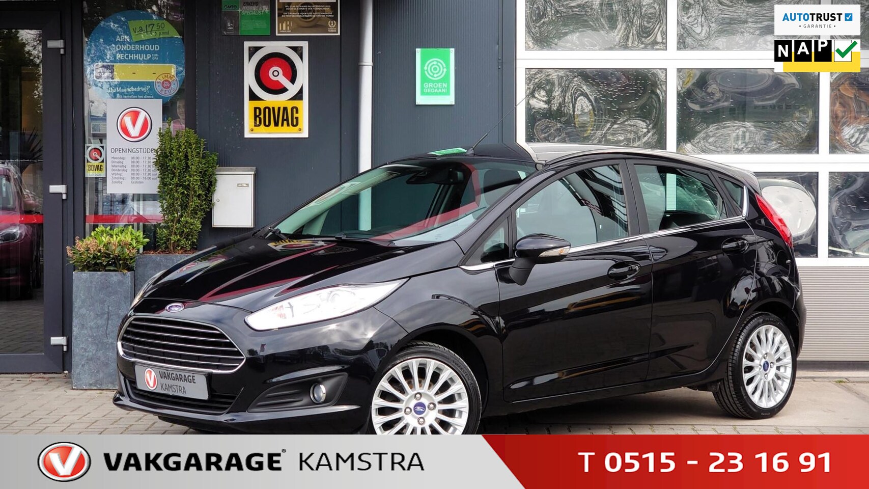 Ford Fiesta - 1.0 EcoB. Titanium NAP/Clima/Cruise/Navi/Trekh. - AutoWereld.nl