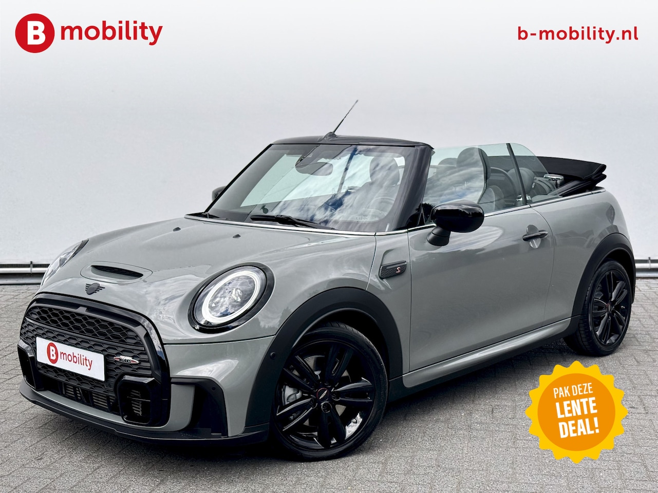 MINI Cabrio - Cooper S 2.0 Cooper S Automaat JCW Pack Achteruitrijcamera | Comfort Acces | DAB | Leer | - AutoWereld.nl