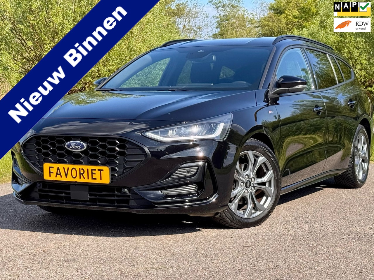 Ford Focus Wagon - 1.0 EcoBoost Hybrid ST Line Clima Stoel/Stuur verwarming Navi DAB Carplay - AutoWereld.nl