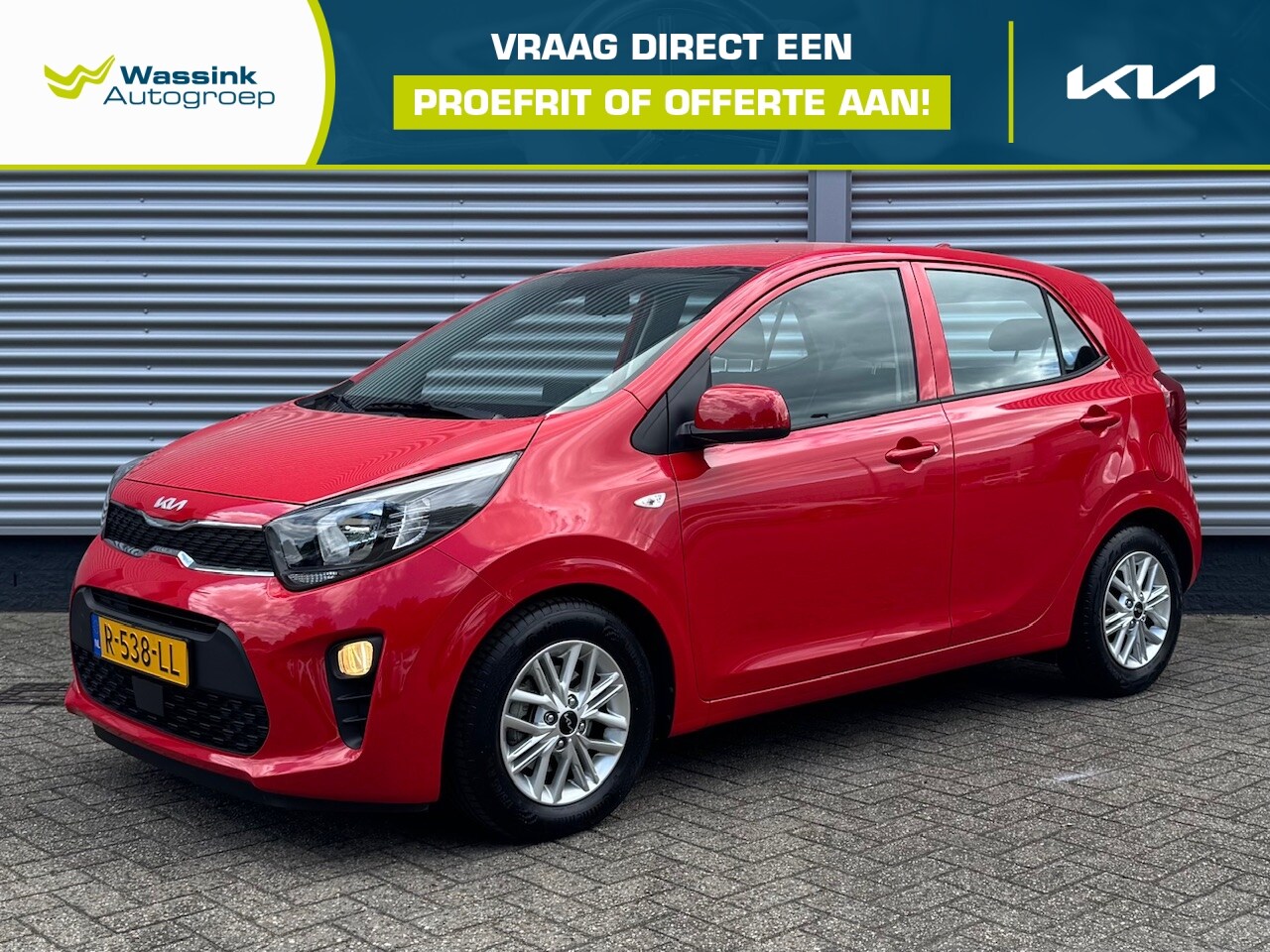 Kia Picanto - 1.0 DPi 67pk 4-zits DynamicLine | Apple Carplay/Android Auto | Airco | Lichtmetalen Velgen - AutoWereld.nl