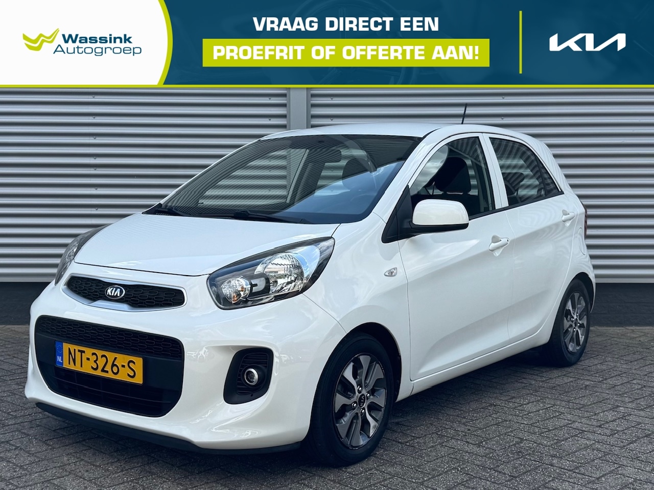 Kia Picanto - 1.0 CVVT 66 PK 5D EconomyPlusLine | Navigatie | Camera | Airco | Lichtmetalen Velgen | - AutoWereld.nl
