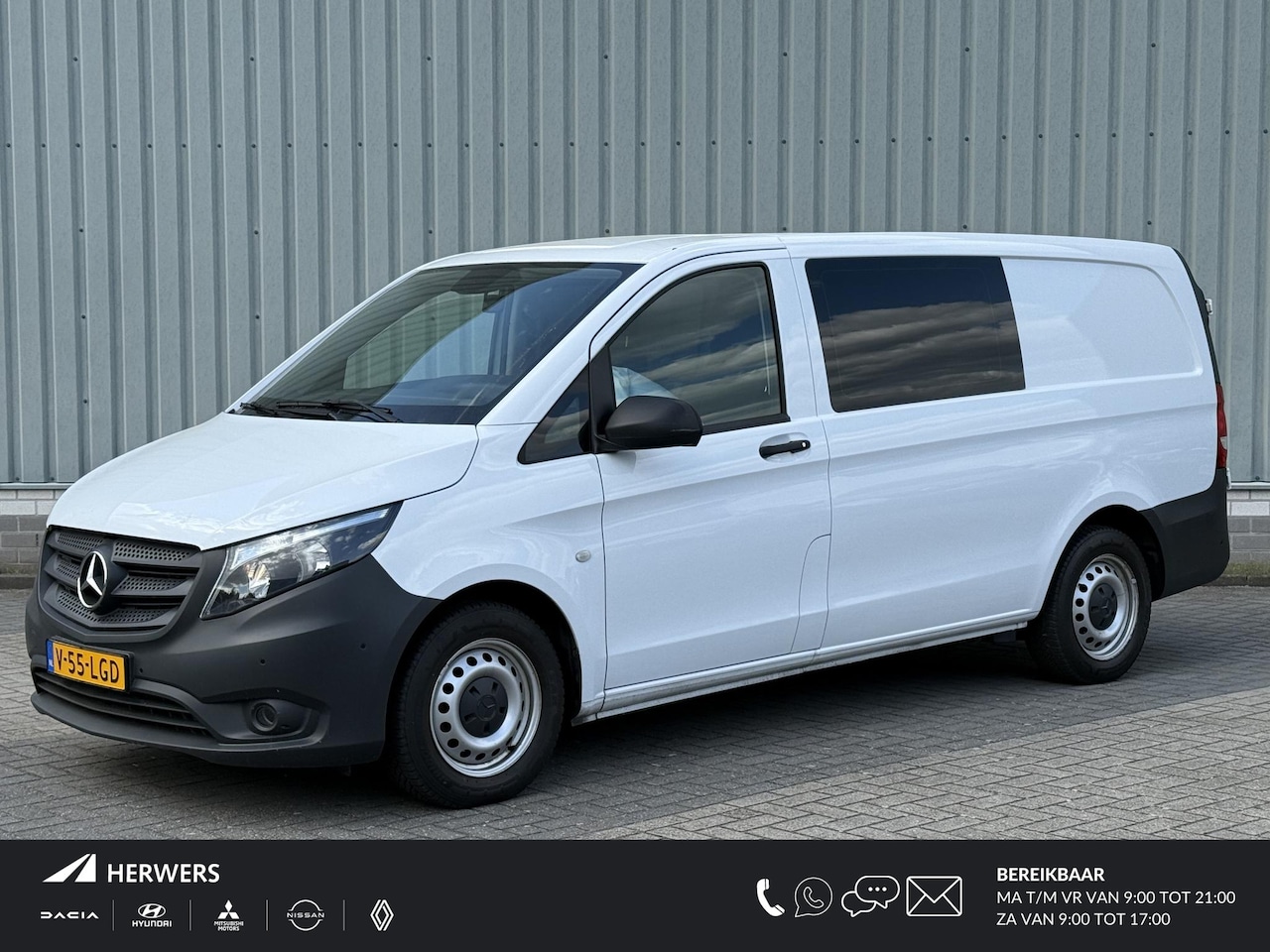 Mercedes-Benz Vito - 114 CDI Lang DC Comfort Dubbel Cabine / Trekhaak / 1700KG Trekgewicht / Navigatie / Achter - AutoWereld.nl
