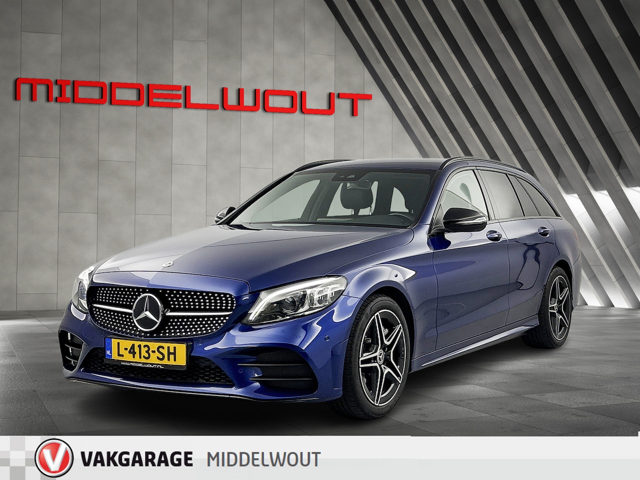 Mercedes-Benz C-klasse Estate - 300/259pk Prem Plus Pack/AMG Styling/LED/Distr/Night/Widescreen/ - AutoWereld.nl