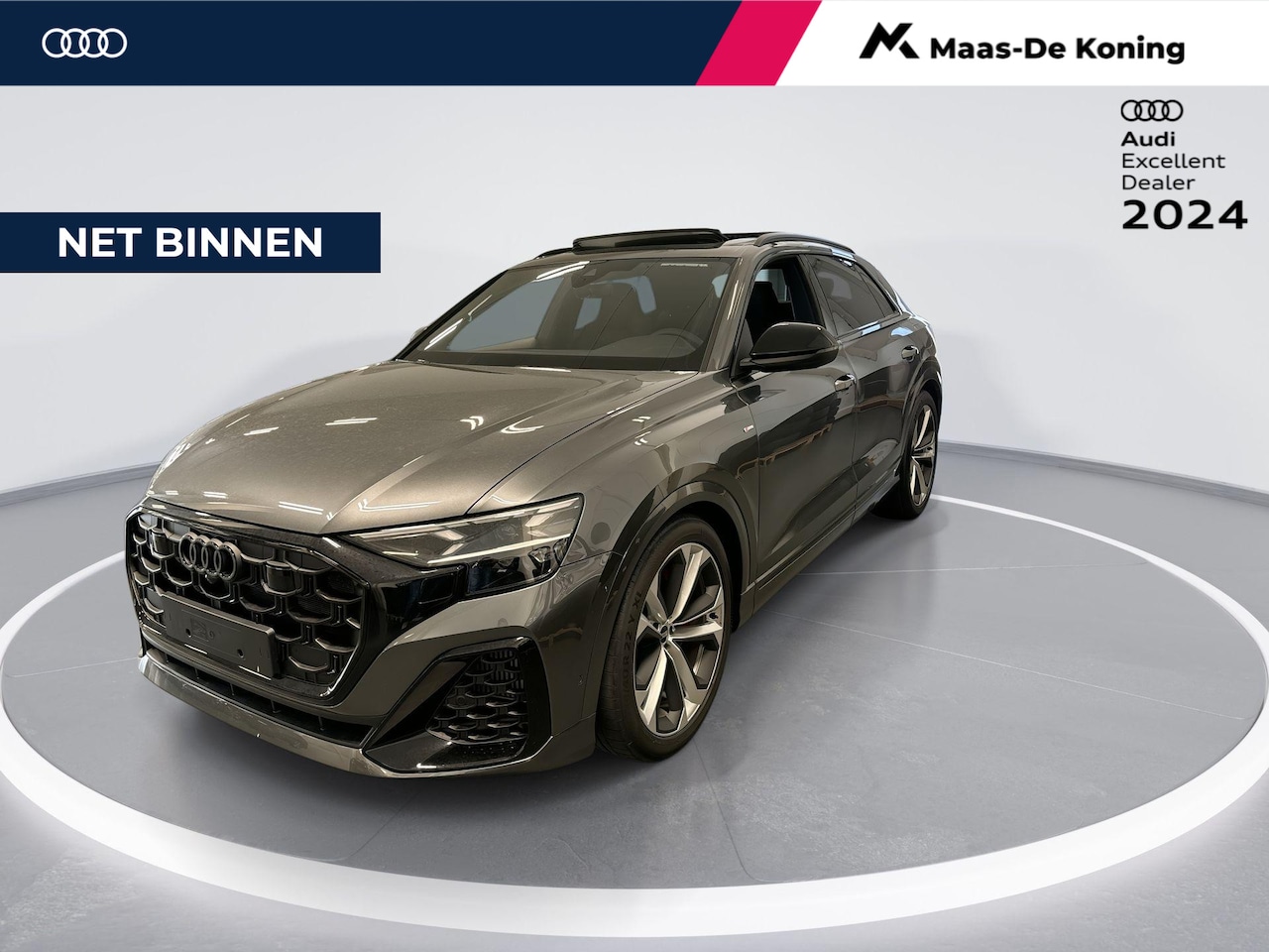 Audi Q8 - 60 TFSIe 490pk Quattro Pro Line S Competition · Luchtvering · 360 Camera · Servosluiting · - AutoWereld.nl