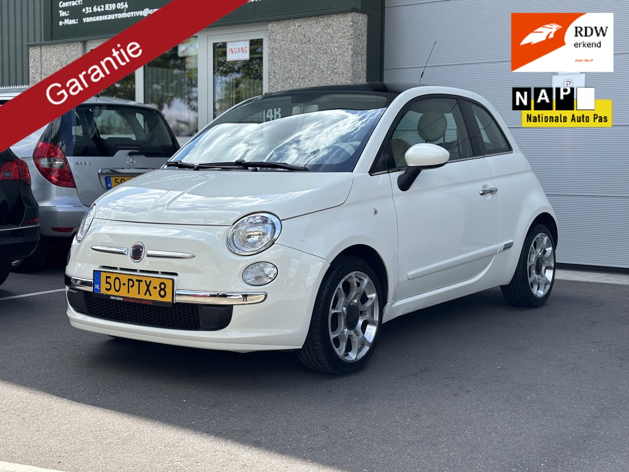 Fiat 500 - 1.2 Lounge Automaat Pano Nap NieuweKoppeling elect ramen - AutoWereld.nl