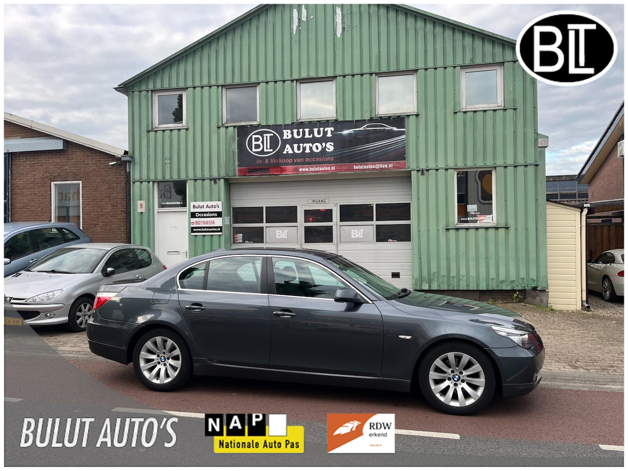 BMW 5-serie - 520i Business Line Edition LEER* GROTE NAVI *AUT - AutoWereld.nl