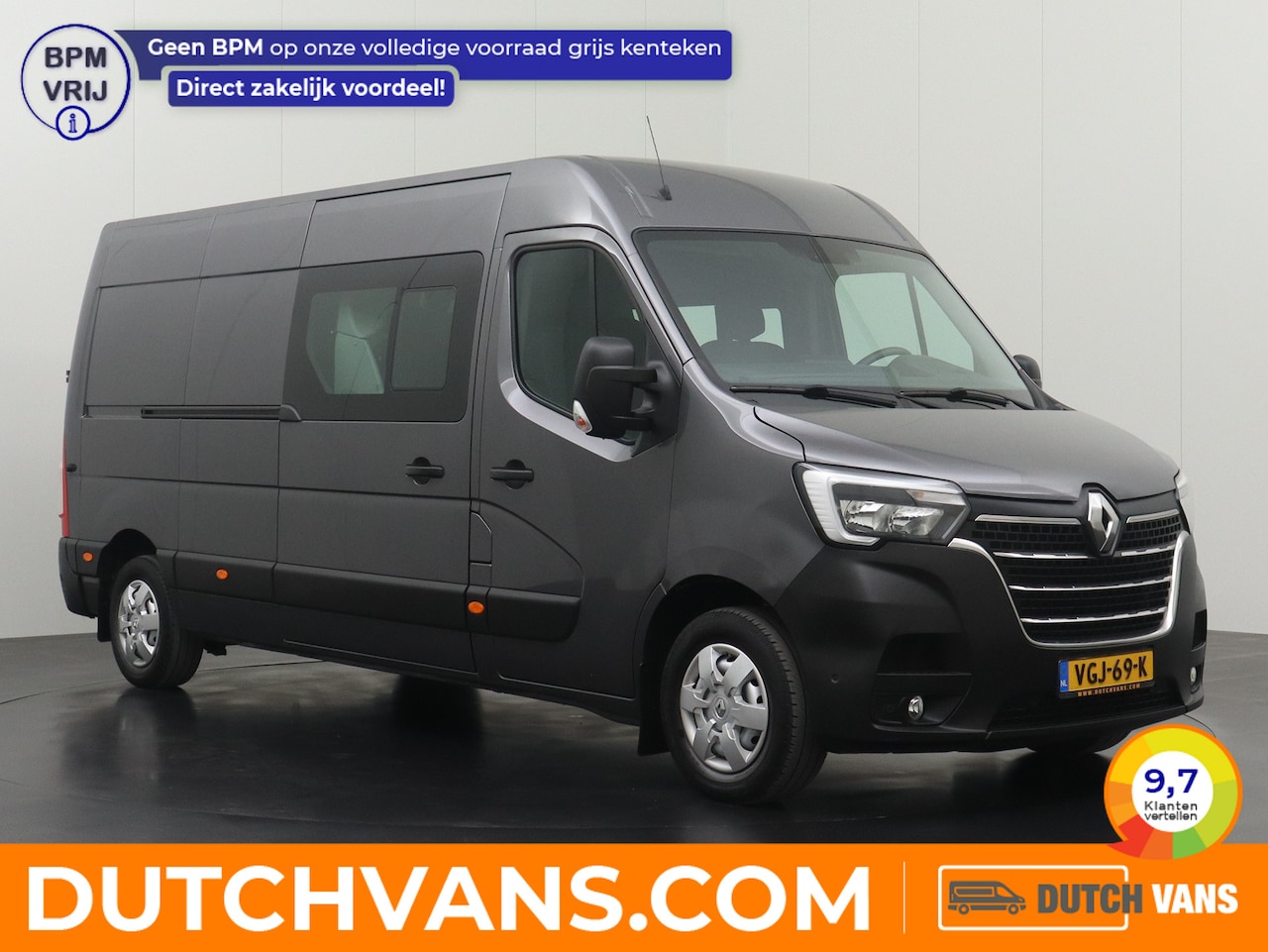 Renault Master - 2.3DCi 180PK L3H2 Dubbele Cabine | 2xSchuifdeur | Navigatie | Camera | Trekhaak - AutoWereld.nl