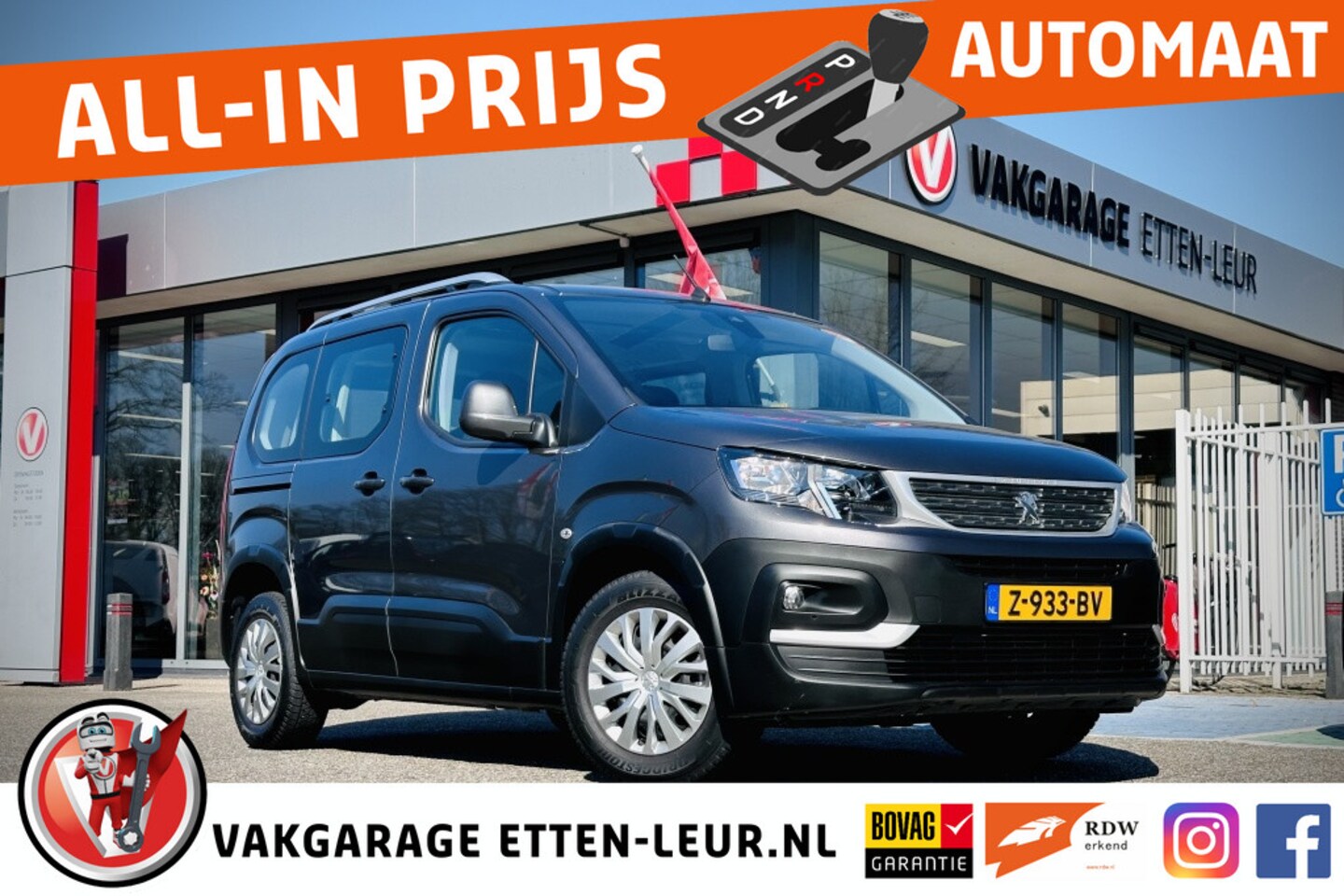 Peugeot Rifter - Turbo 130 Rifter | Personenversie | 2 Schuifdeuren - AutoWereld.nl