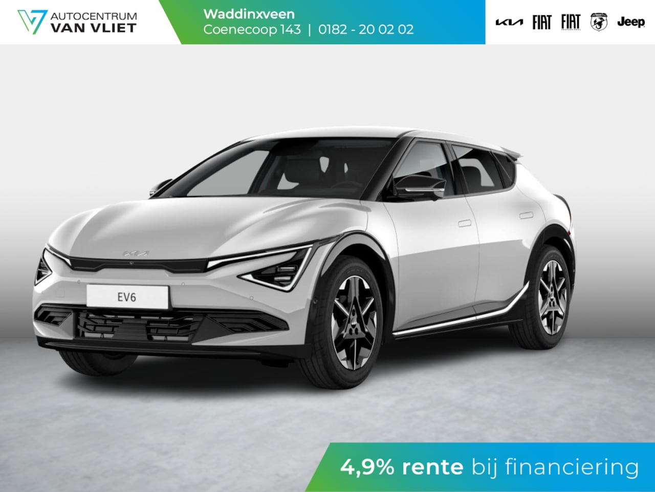 Kia EV6 - Light Edition 63 kWh l Levering Mei l Wolf Grey l 428 km Actieradius - AutoWereld.nl