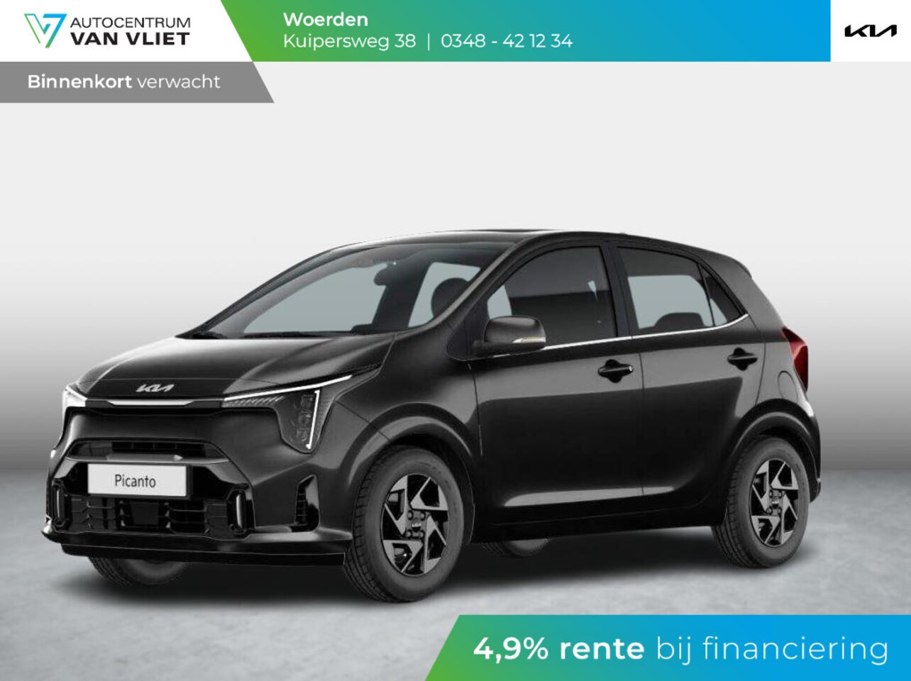 Kia Picanto - 1.0 DPI DynamicPlusLine | MY25 | Navi | Airco | Cruise | Camera | 14" | BSM | LED | Priv. - AutoWereld.nl