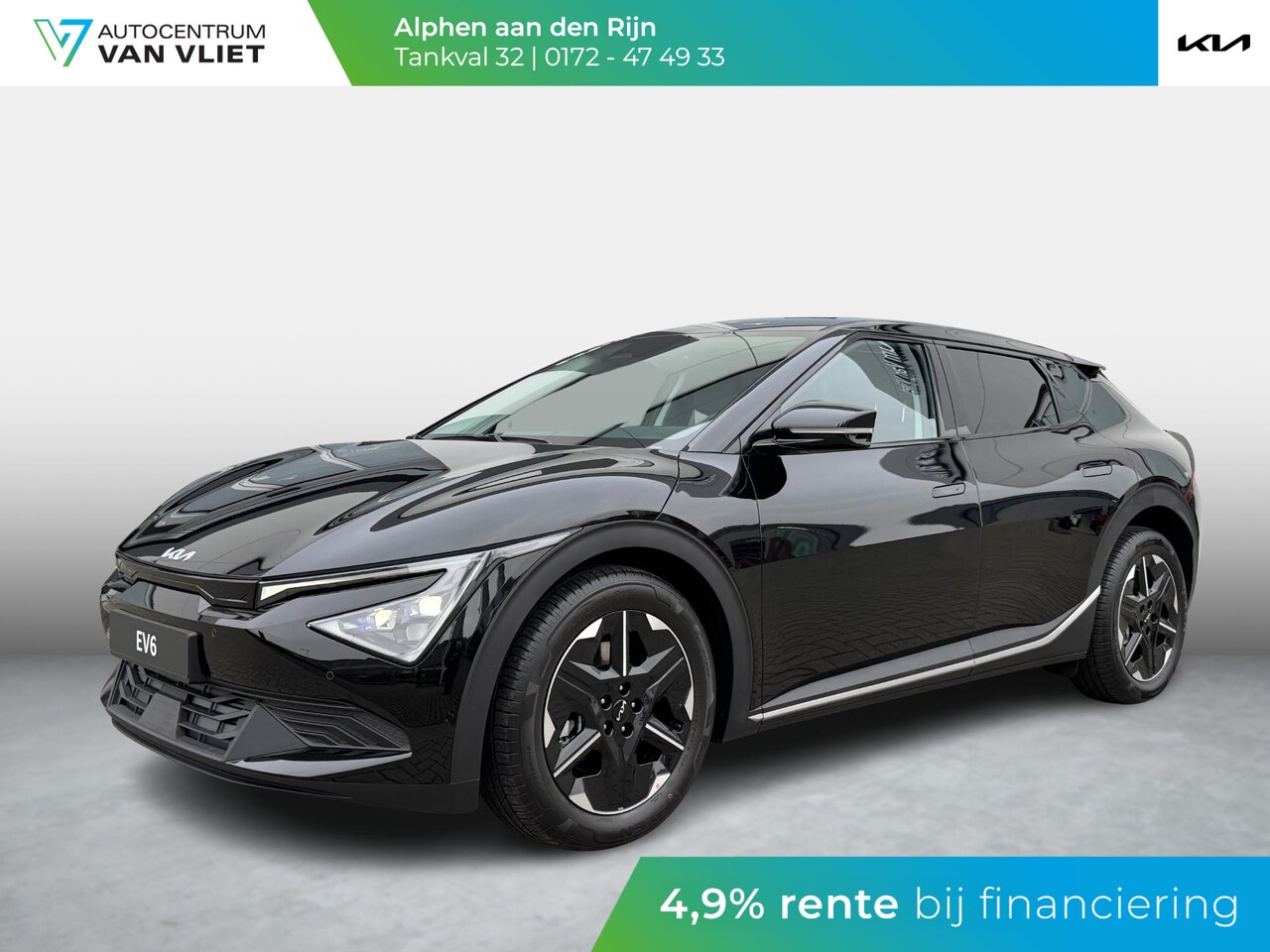 Kia EV6 - Light Edition 63 kWh l Levering Maart l Aurora Black Pearl l 428 km Actieradius - AutoWereld.nl