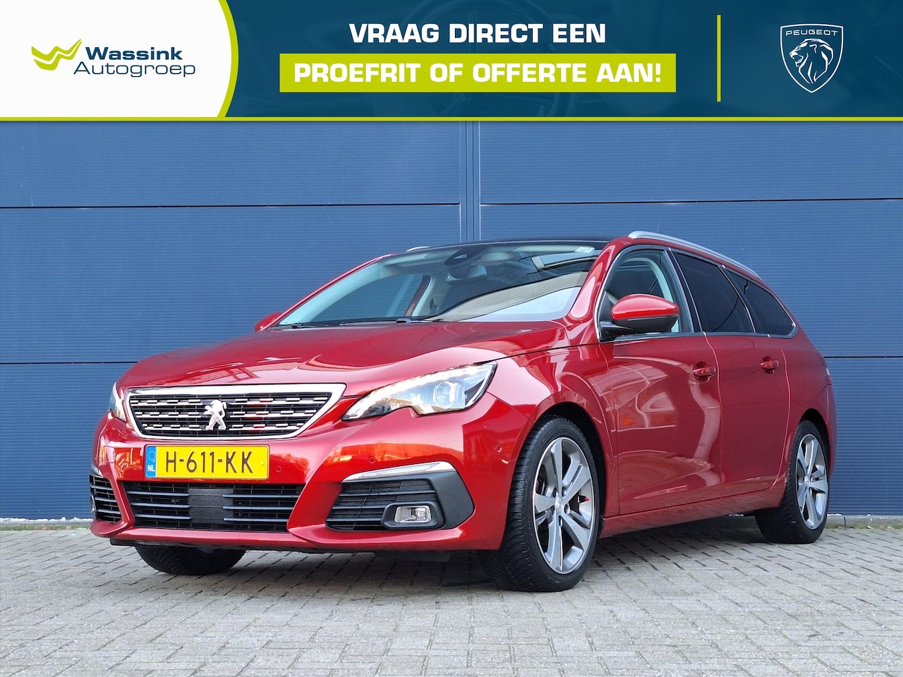 Peugeot 308 - 1.5 BlueHDi 130pk S&amp;S Blue Lease Premium Trekhaak | Panoramadak | All seasonbanden \ C - AutoWereld.nl