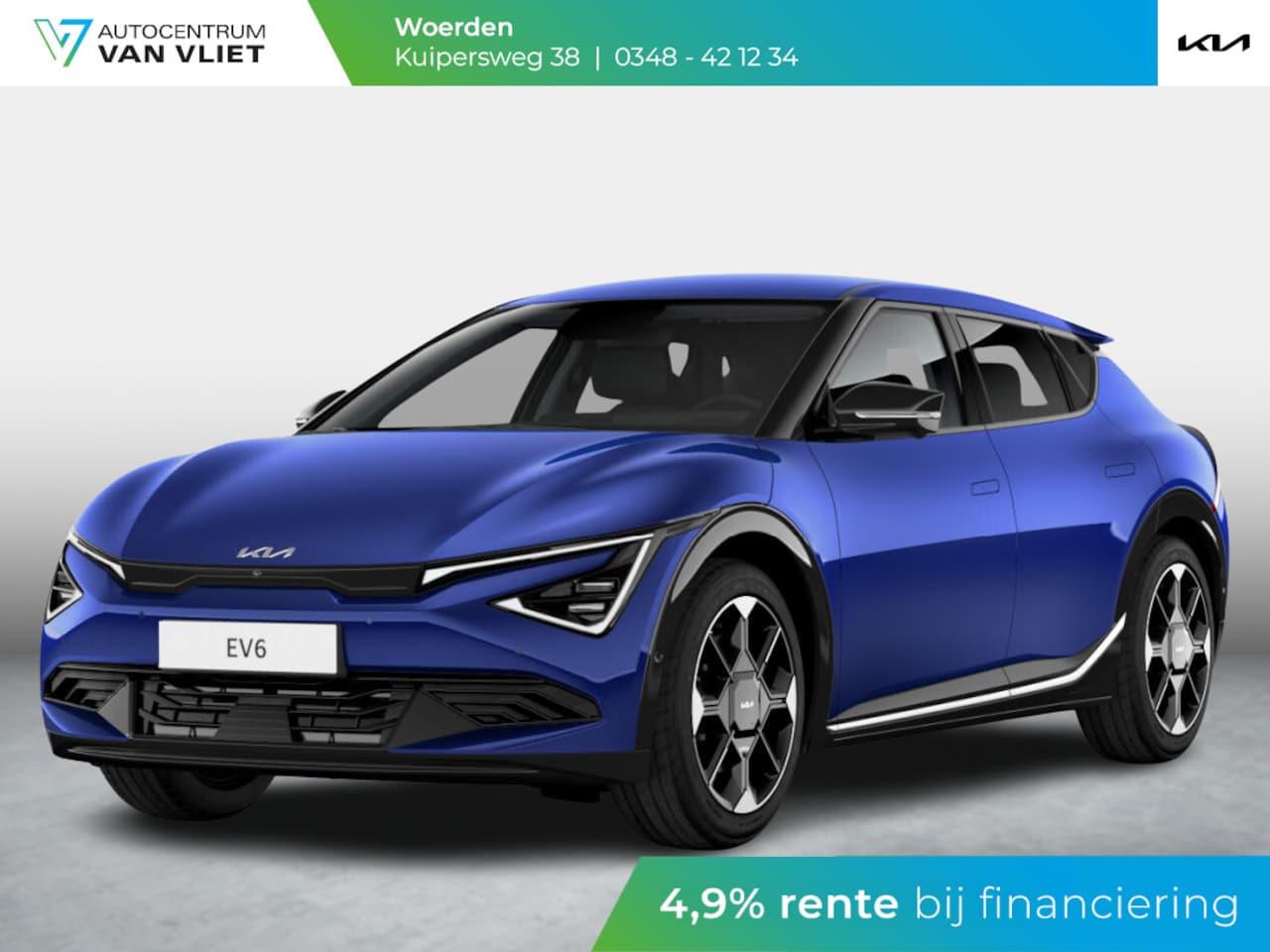 Kia EV6 - Light Edition 63 kWh l Yacht Blue l 428 km Actieradius - AutoWereld.nl