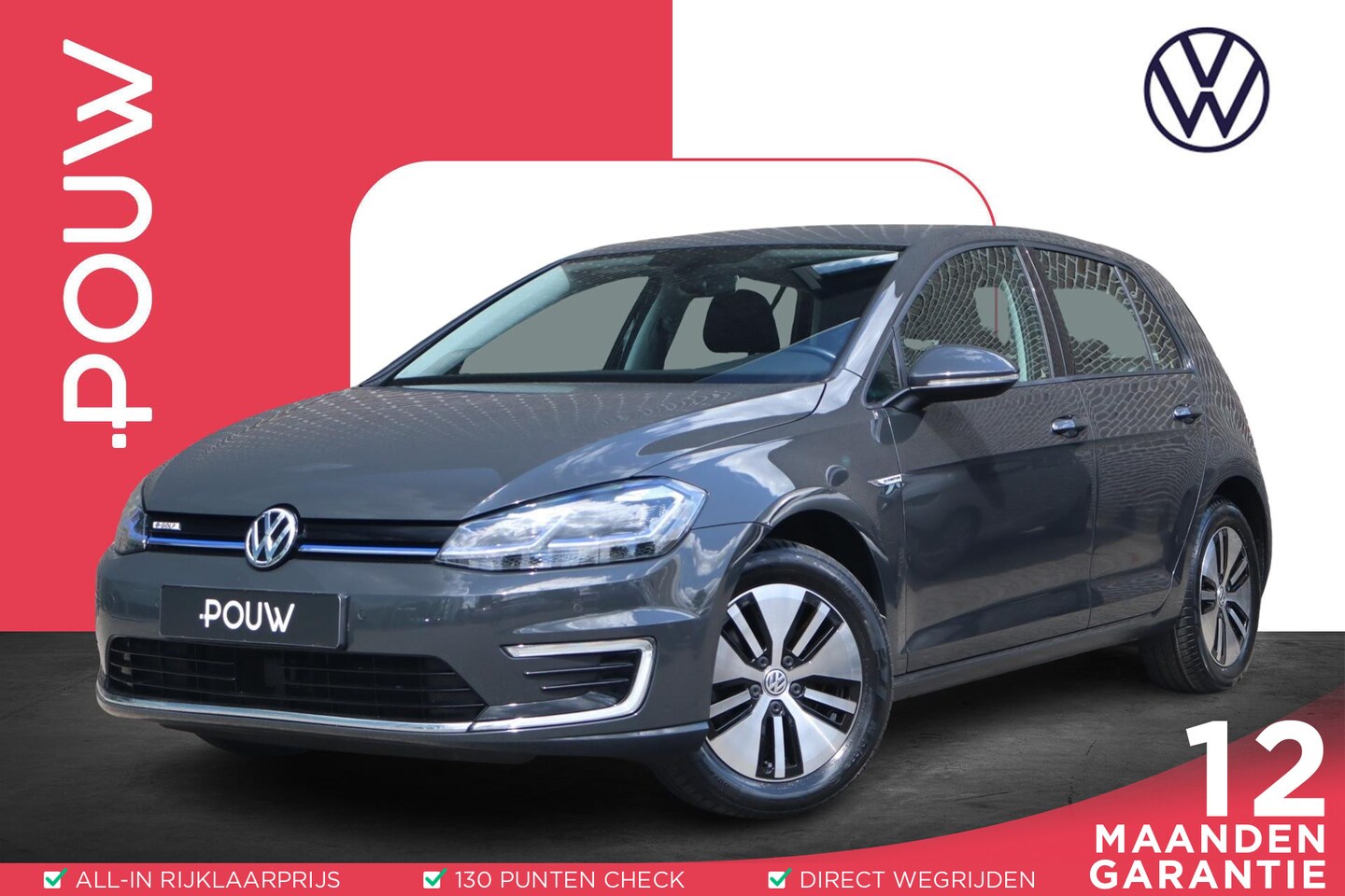 Volkswagen e-Golf - 136pk | Navigatie | Volautomatische Airconditioning | Achteruitrijcamera - AutoWereld.nl