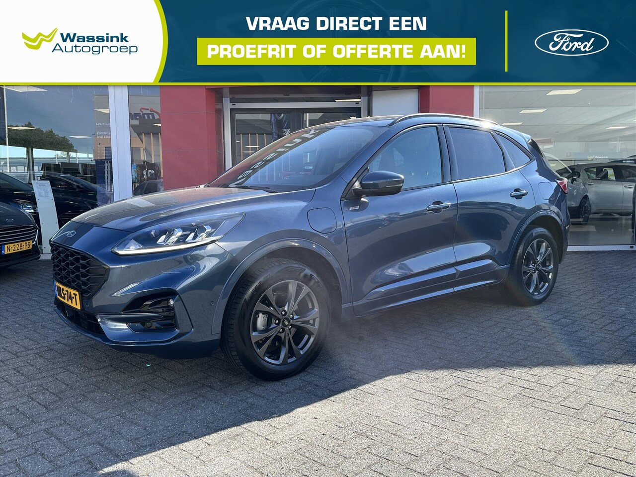 Ford Kuga - 2.5 PHEV e-CVT 225pk ST-Line | Climatronic | Navigatie | Parkeer camera en sensoren voor e - AutoWereld.nl