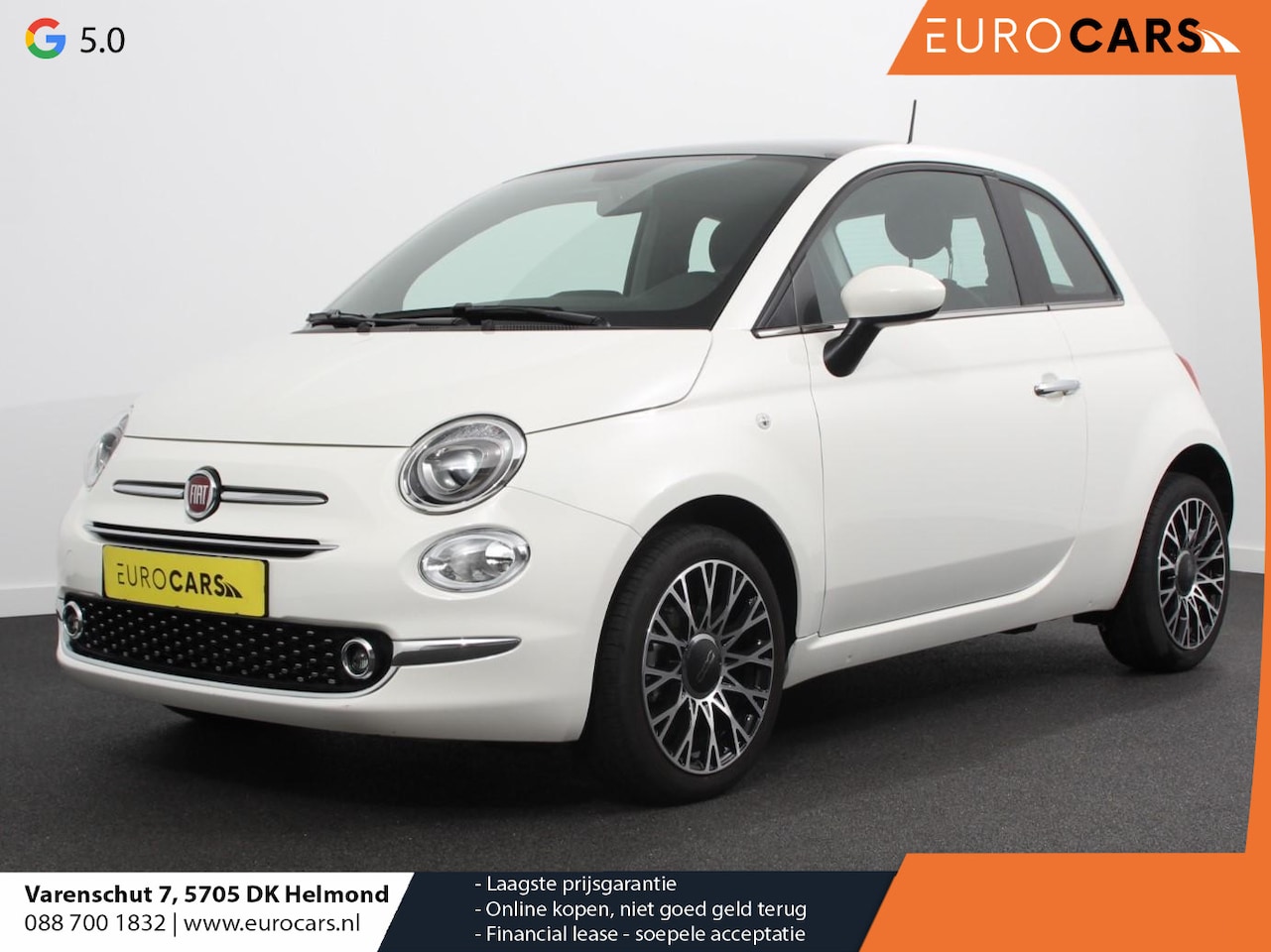 Fiat 500 - 1.0 Hybrid Dolcevita Finale Panorama dak Airco Cruise Control Navigatie Apple Carplay/Andr - AutoWereld.nl