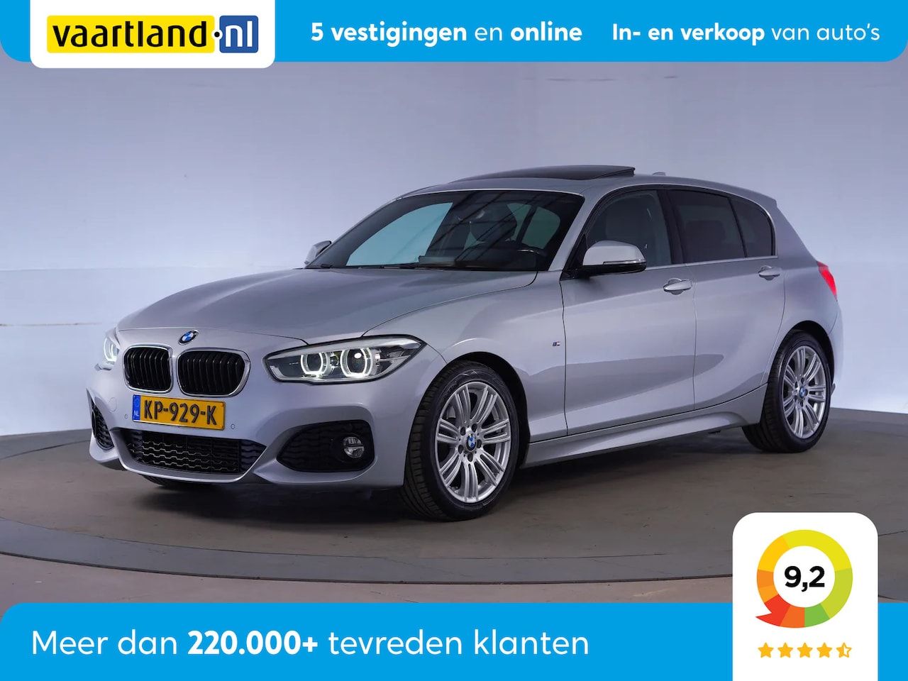 BMW 1-serie - 116d M Sport High Executive Aut. [ Schuifdak H/K Navi prof. Leder Stoelverwarming ] - AutoWereld.nl