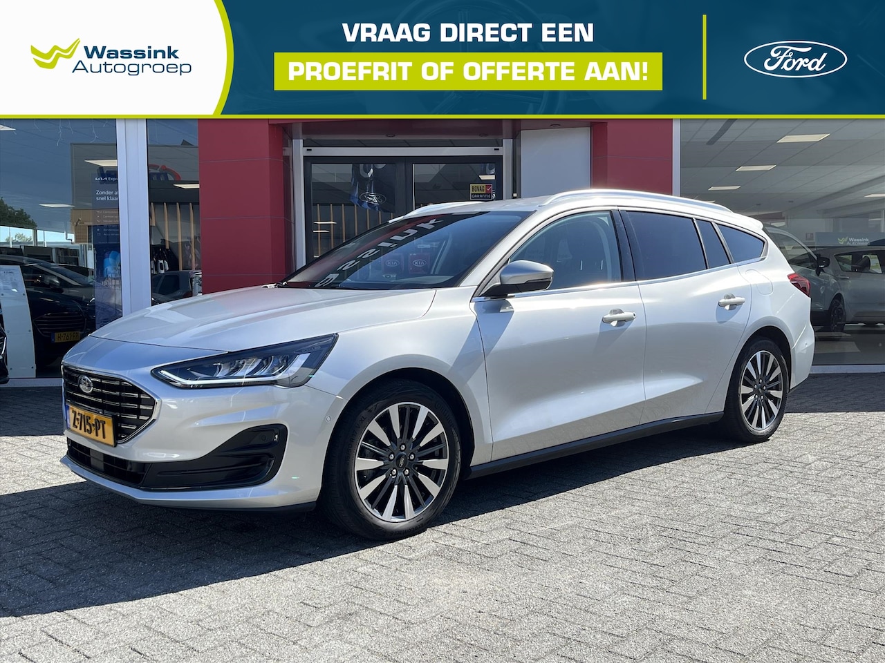 Ford Focus Wagon - 1.0 EcoBoost Hybrid 125pk Titanium | Stoel en stuur verwarming | Voorruitverwarming | Navi - AutoWereld.nl