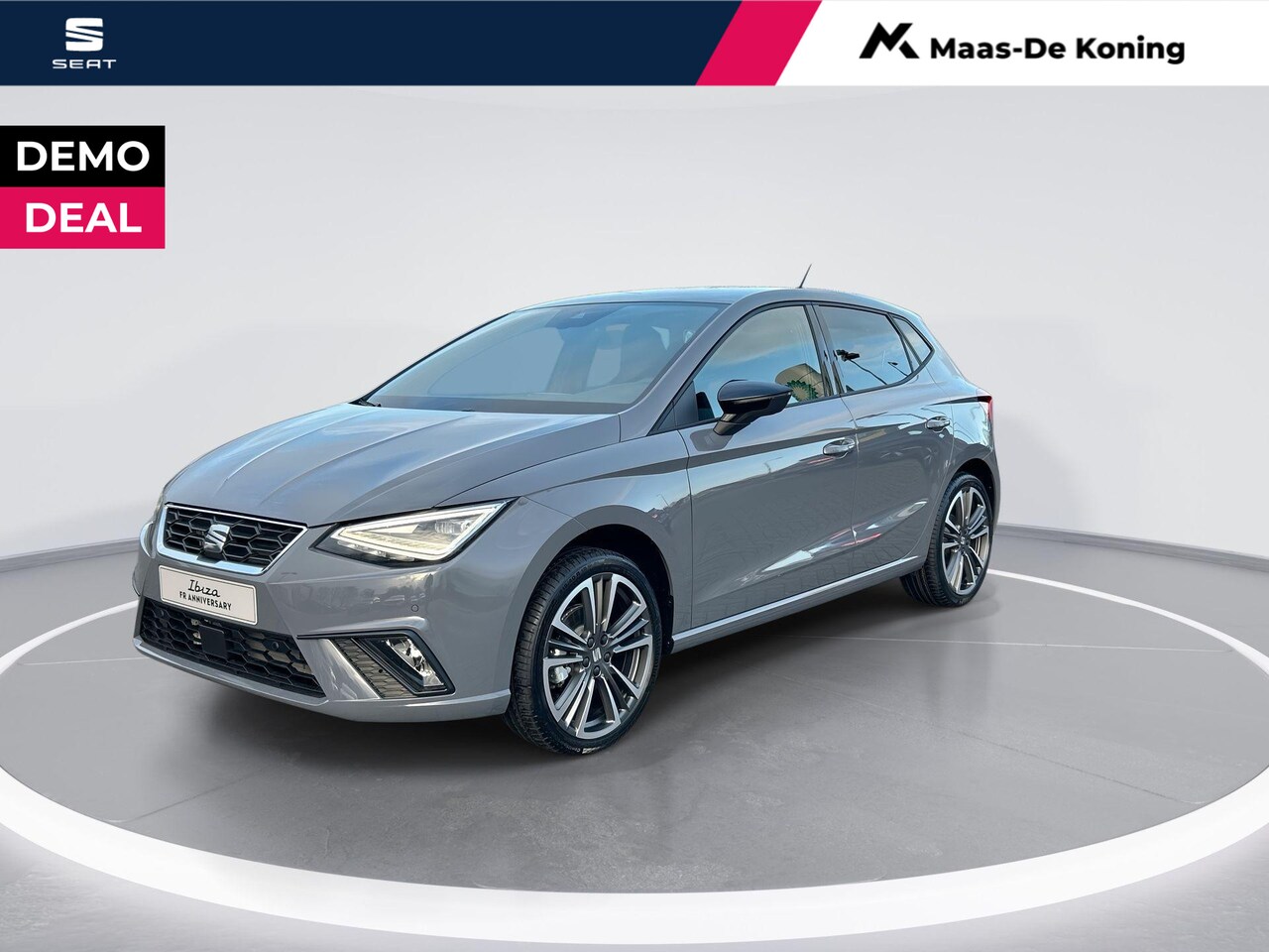 Seat Ibiza - FR Anniversary 1.0 85 kW / 115 pk EcoTSI Hatchback 6 versn. Hand | Graphene grey | 18'' Li - AutoWereld.nl