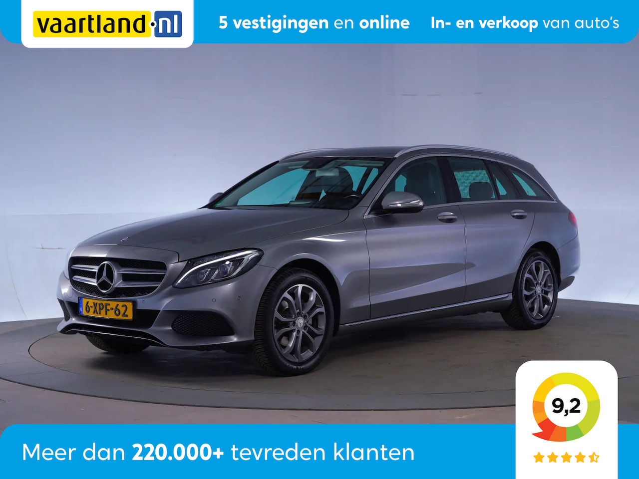 Mercedes-Benz C-klasse Estate - 180 Avantgarde Aut. [ LED Navi Half-leder Sportstoelen ] - AutoWereld.nl