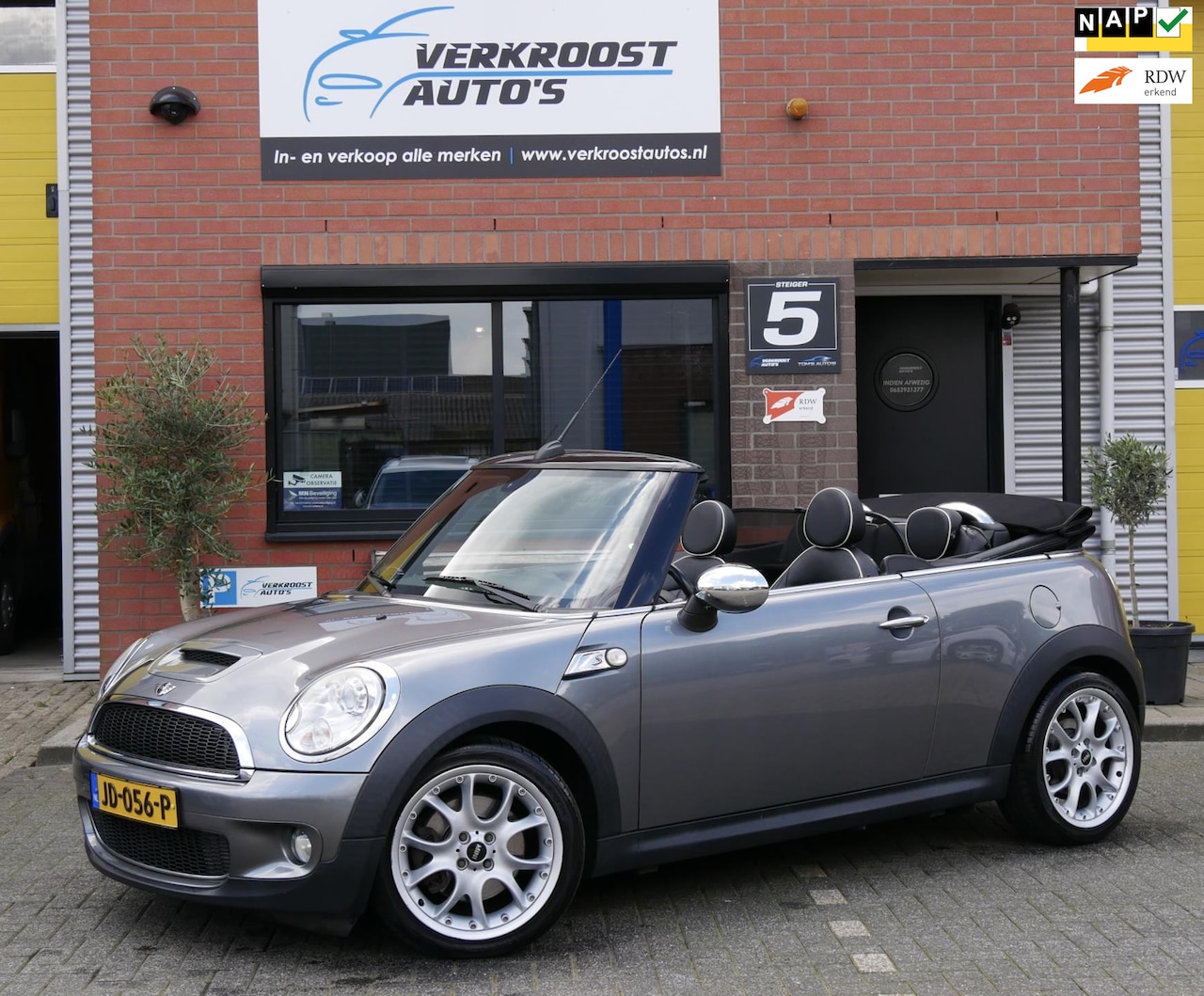 MINI Cabrio - Mini 1.6 Cooper S Chili luxe leder. navi. stoelverwarming. cruise - AutoWereld.nl