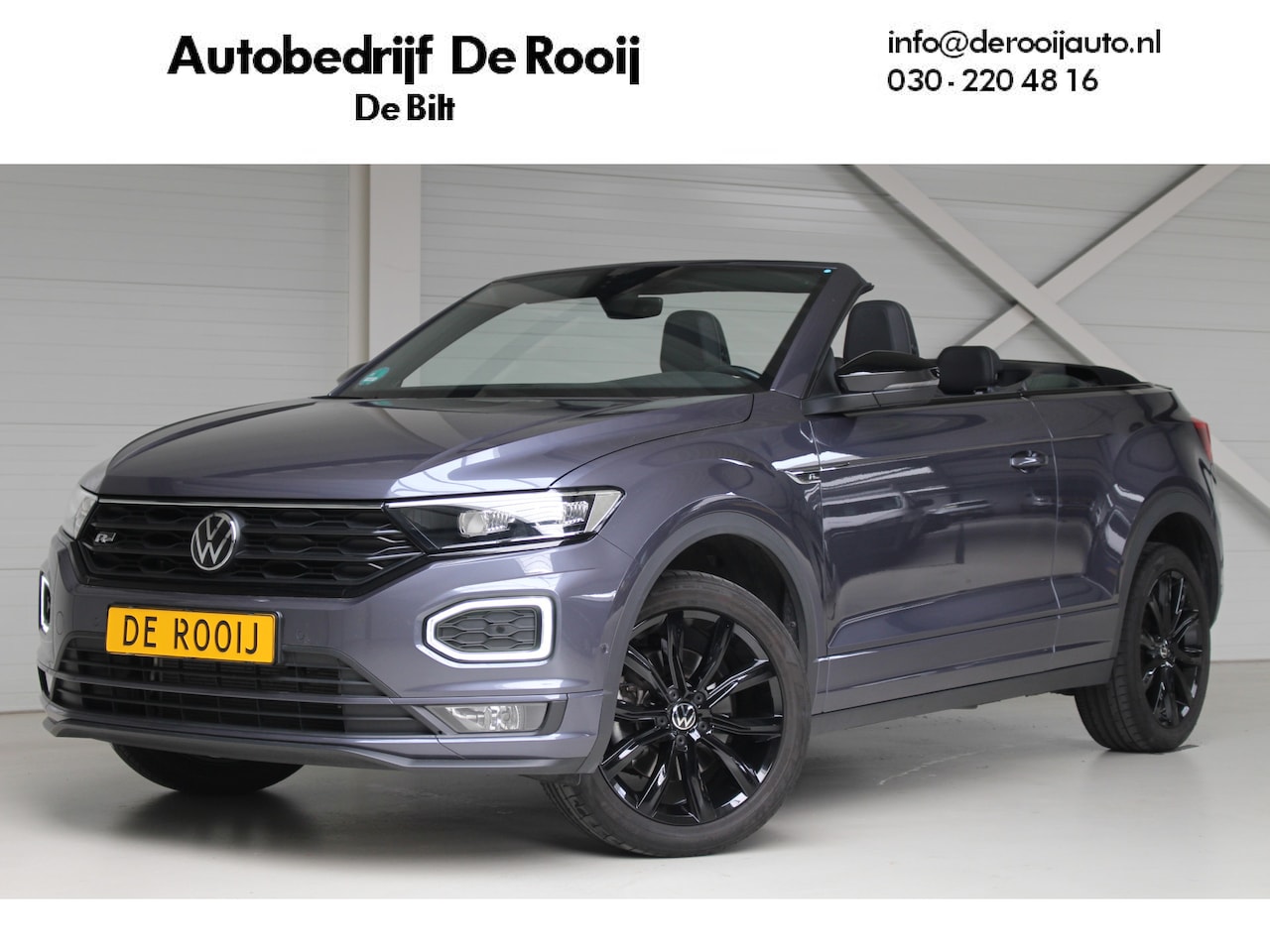 Volkswagen T-Roc Cabrio - 1.5 TSI R-Line Blackstyle DSG Navigatie | Dodehoek Assistent | DCC | Parkeercanera | Keyle - AutoWereld.nl