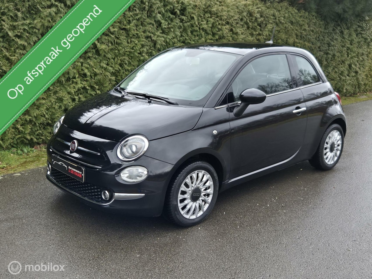 Fiat 500 - 1.2 Lounge GEEN IMPORT Parelmoerwit Panoramadak - AutoWereld.nl