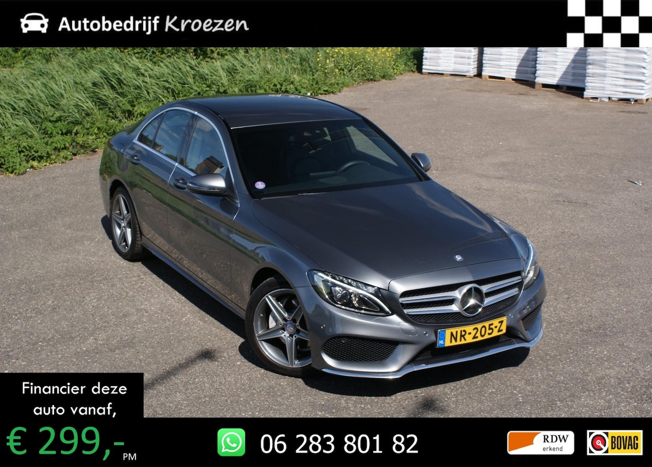 Mercedes-Benz C-klasse - 180 AMG Sport Edition | Org NL | Burmester | Leder | Trekhaak - AutoWereld.nl