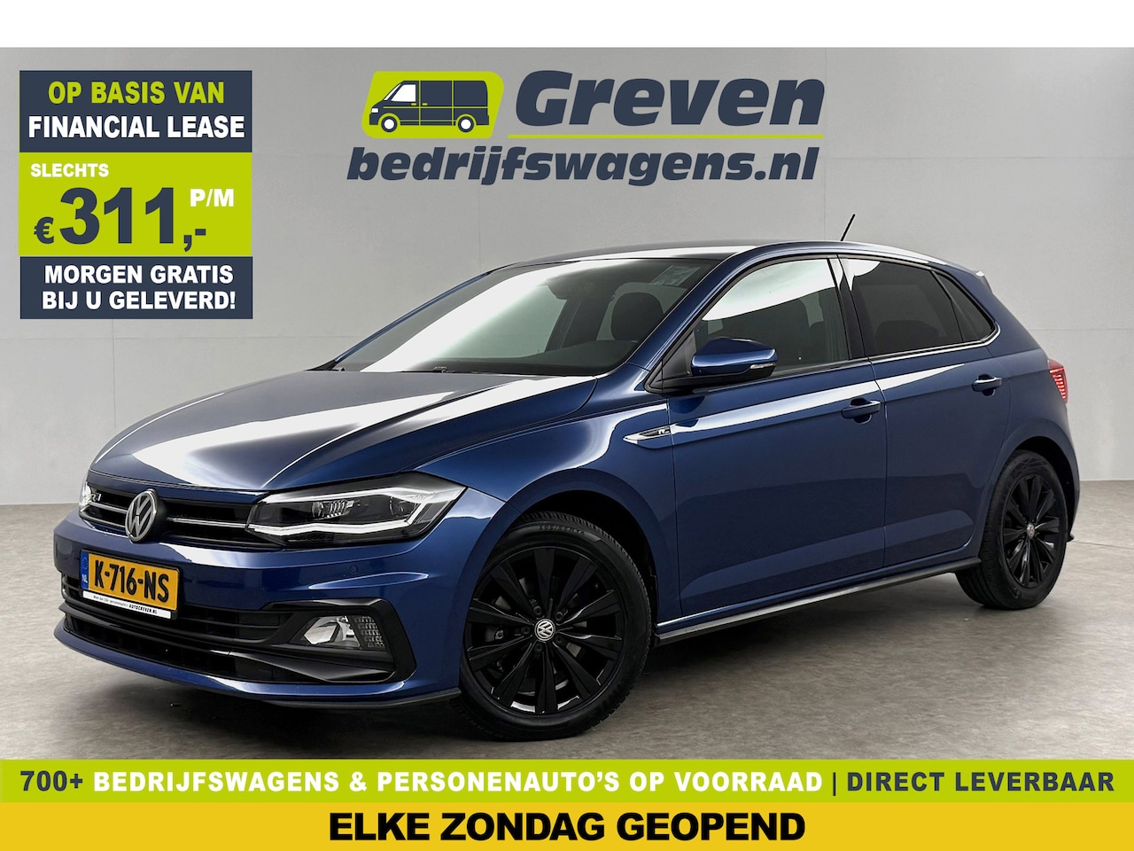 Volkswagen Polo - 1.5 TSI R-line DSG 150PK Carplay Virtual LED Clima Adapive-Cruise Navi PDC  16"LMV - AutoWereld.nl