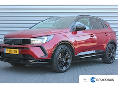 Opel Grandland - 1.6 TURBO HYBRID 225PK ULTIMATE AUTOMAAT / NAVI / LEDER / CLIMA / LED / PDC / AGR / 18" LM