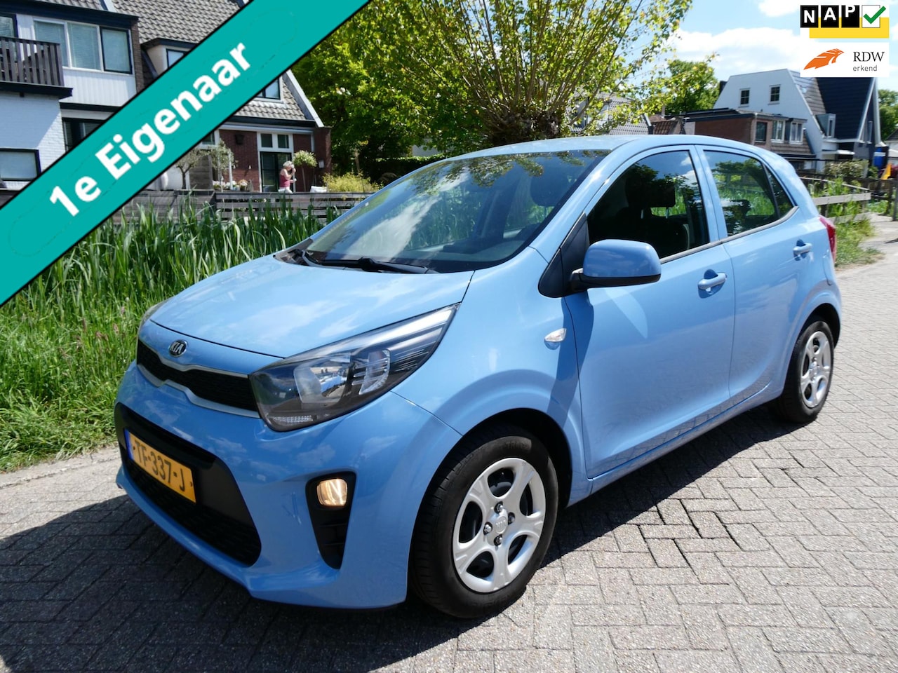 Kia Picanto - 1.0 CVVT 5-deurs 1e eigenaar Airco Multimedia Hoge instap Zuinig - AutoWereld.nl