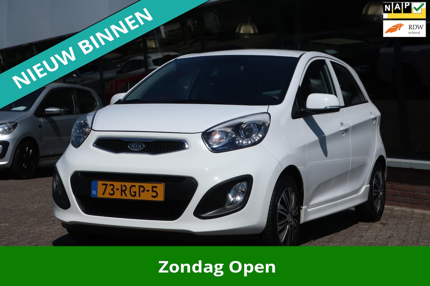 Kia Picanto - 1.0 CVVT Comfort Pack 2e EIG_LED_AIRCO_4X ELE-RAMEN_NAP. - AutoWereld.nl