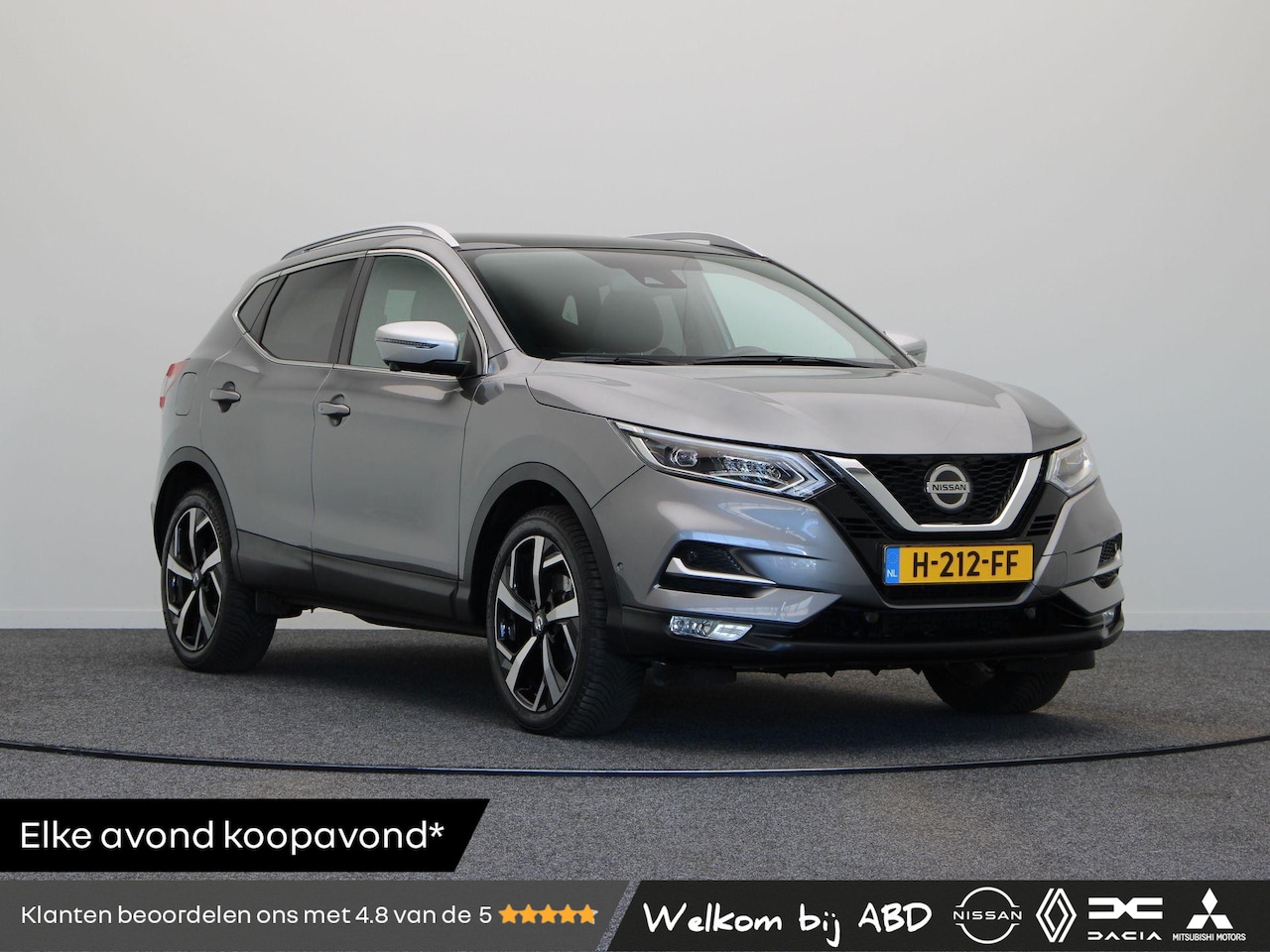 Nissan Qashqai - 1.3 DIG-T Tekna + | 1e eigenaar | ABD dealeronderhouden | Lederen bekleding | Panoramadak - AutoWereld.nl