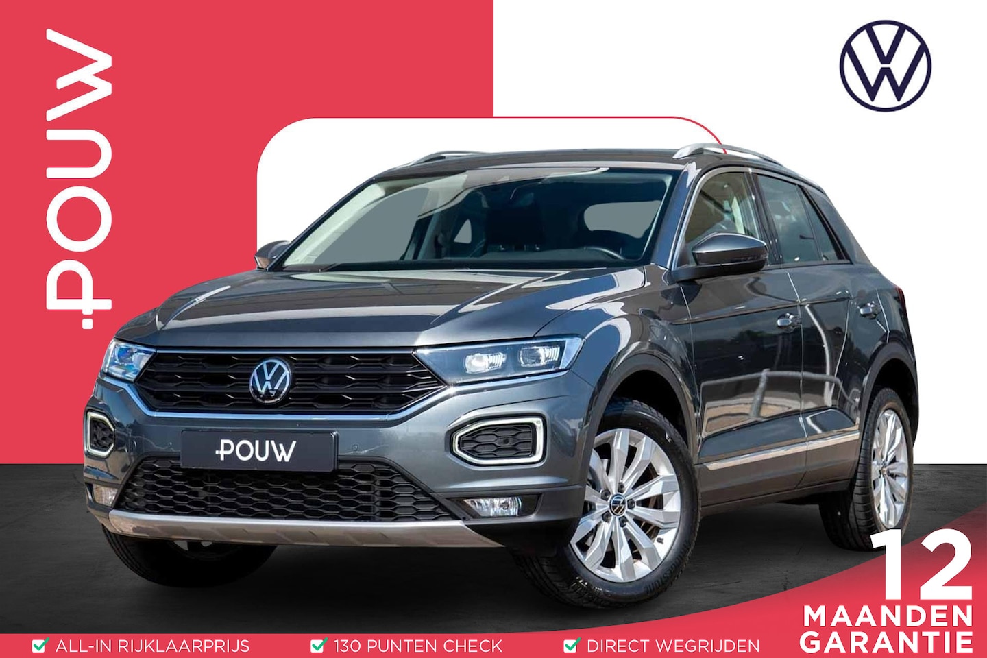 Volkswagen T-Roc - 1.5 TSI 150pk DSG Sport | Cruise Control Adaptief | Parkeersensoren | Climatronic - AutoWereld.nl