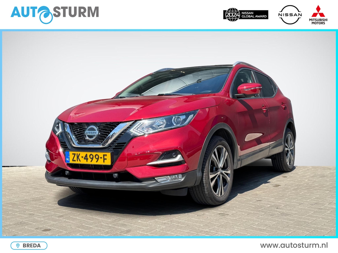 Nissan Qashqai - 1.2 N-Connecta Design Pack | Panoramadak | Navigatie | 360° Camera | Keyless Entry | Cruis - AutoWereld.nl