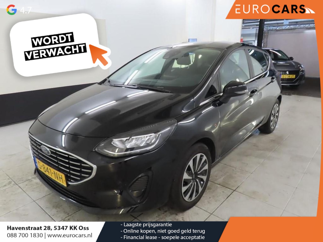 Ford Fiesta - 1.0 EcoBoost Hybrid Titanium Climate control Navigatie Cruise control LED Apple Carplay/ A - AutoWereld.nl