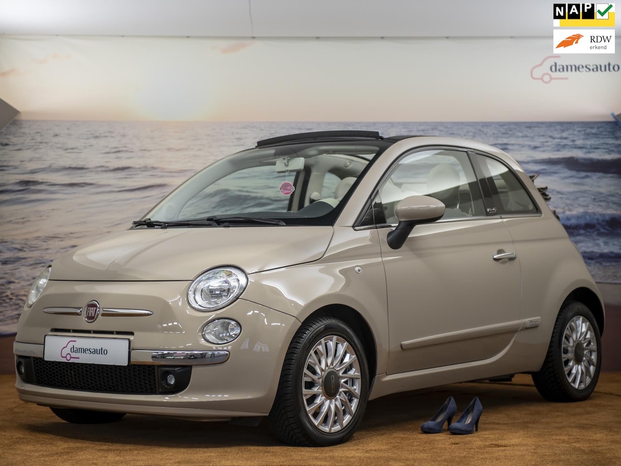 Fiat 500 C - Cappuccino|Cabriolet|NAP|Navigatie|Lederen bekleding - AutoWereld.nl